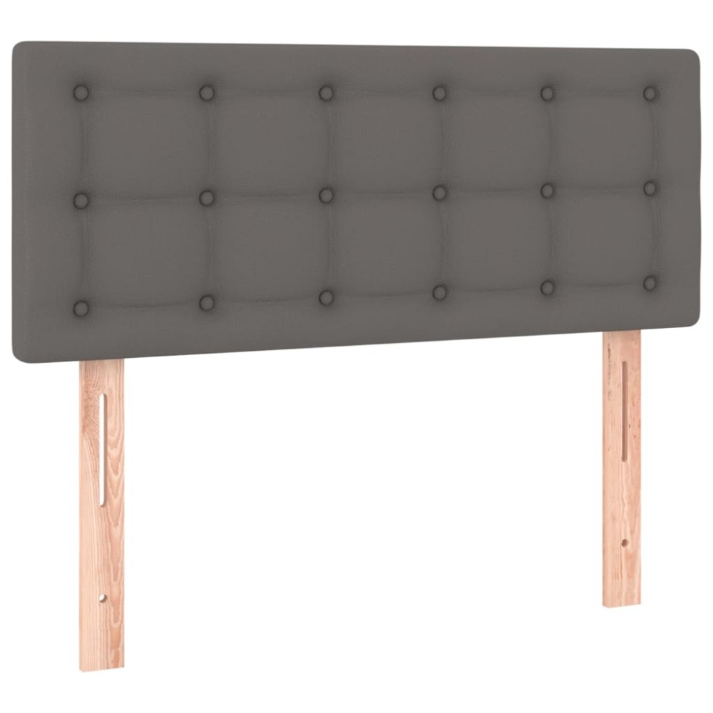 vidaXL Tăblie de pat, gri, 80x5x78/88 cm, piele ecologică