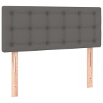 vidaXL Tăblie de pat, gri, 80x5x78/88 cm, piele ecologică