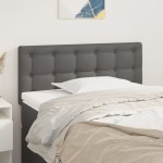 vidaXL Tăblie de pat, gri, 80x5x78/88 cm, piele ecologică