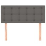 vidaXL Tăblie de pat, gri, 80x5x78/88 cm, piele ecologică