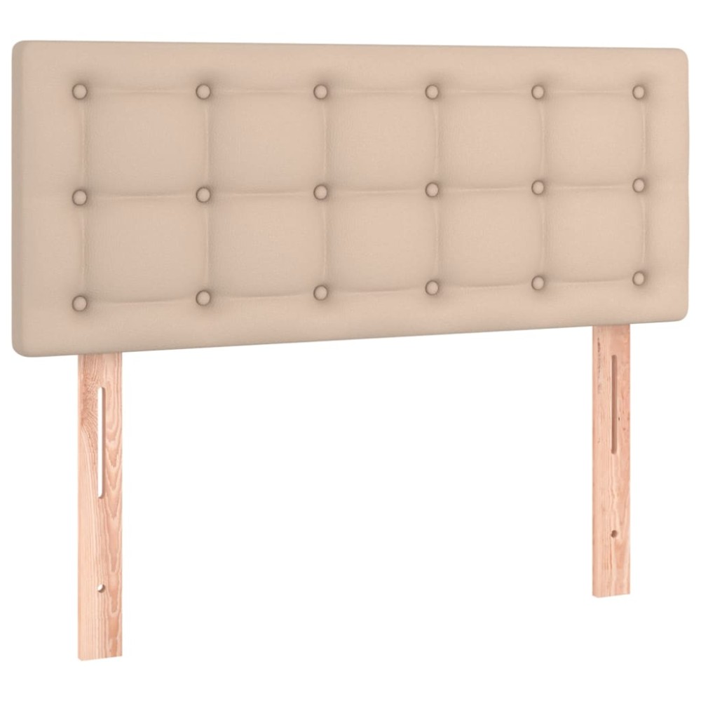 vidaXL Tăblie de pat, cappuccino, 80x5x78/88 cm, piele ecologică