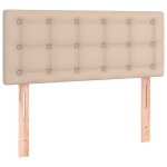 vidaXL Tăblie de pat, cappuccino, 80x5x78/88 cm, piele ecologică