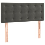 vidaXL Tăblie de pat, gri închis, 80x5x78/88 cm, catifea vidaXL Tăblie de pat, gri închis, 80x5x78/88 cm, catifea