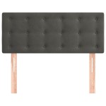 vidaXL Tăblie de pat, gri închis, 80x5x78/88 cm, catifea vidaXL Tăblie de pat, gri închis, 80x5x78/88 cm, catifea