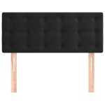 vidaXL Tăblie de pat, negru, 80x5x78/88 cm, catifea