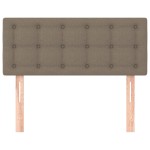 vidaXL Tăblie de pat, gri taupe, 90x5x78/88 cm, textil vidaXL Tăblie de pat, gri taupe, 90x5x78/88 cm, textil