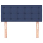 vidaXL Tăblie de pat, albastru, 90x5x78/88 cm, textil