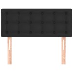 vidaXL Tăblie de pat, negru, 90x5x78/88 cm, piele ecologică