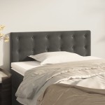 vidaXL Tăblie de pat, gri închis, 90x5x78/88 cm, catifea vidaXL Tăblie de pat, gri închis, 90x5x78/88 cm, catifea