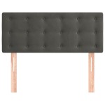 vidaXL Tăblie de pat, gri închis, 90x5x78/88 cm, catifea vidaXL Tăblie de pat, gri închis, 90x5x78/88 cm, catifea