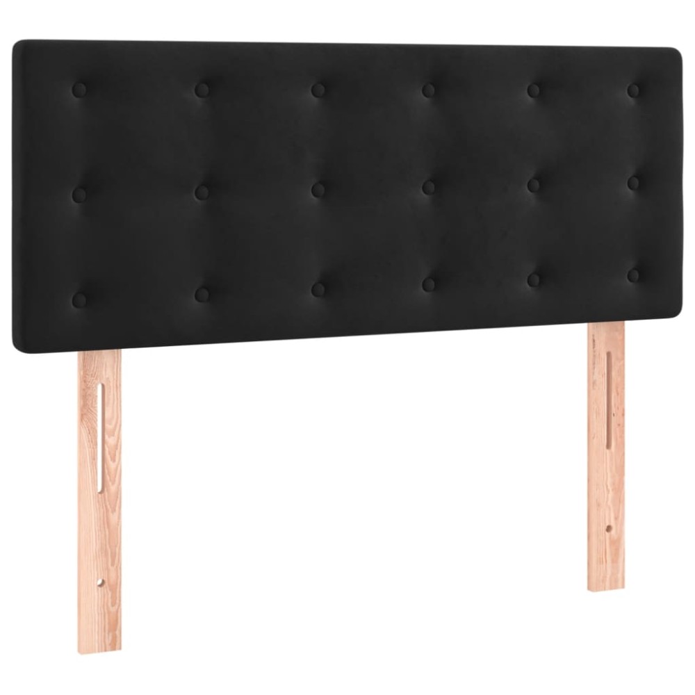 vidaXL Tăblie de pat, negru, 90x5x78/88 cm, catifea