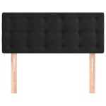 vidaXL Tăblie de pat, negru, 90x5x78/88 cm, catifea