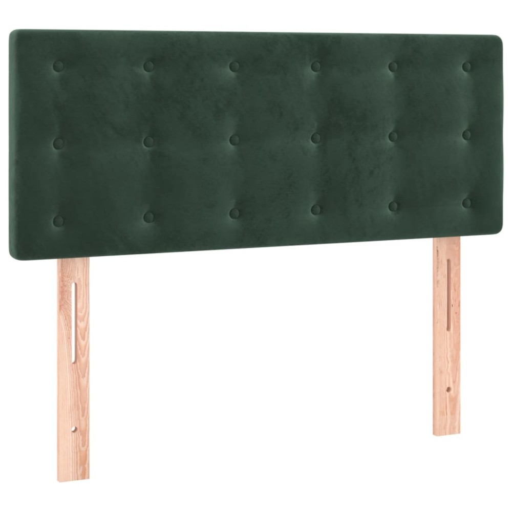 vidaXL Tăblie de pat, verde închis, 90x5x78/88 cm, catifea