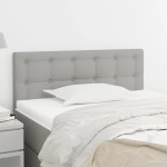 vidaXL Tăblie de pat, gri deschis, 100x5x78/88 cm, textil
