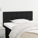 vidaXL Tăblie de pat, negru, 100x5x78/88 cm, textil vidaXL Tăblie de pat, negru, 100x5x78/88 cm, textil
