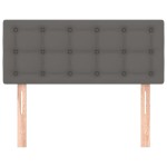 vidaXL Tăblie de pat, gri, 100x5x78/88 cm, piele ecologică vidaXL Tăblie de pat, gri, 100x5x78/88 cm, piele ecologică