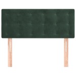 vidaXL Tăblie de pat, verde închis, 100x5x78/88 cm, catifea vidaXL Tăblie de pat, verde închis, 100x5x78/88 cm, catifea