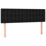 vidaXL Tăblii de pat, 2 buc., negru, 72x5x78/88 cm, textil vidaXL Tăblii de pat, 2 buc., negru, 72x5x78/88 cm, textil
