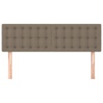 vidaXL Tăblii de pat, 2 buc., gri taupe, 72x5x78/88 cm, textil vidaXL Tăblii de pat, 2 buc., gri taupe, 72x5x78/88 cm, textil