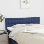 vidaXL Tăblii de pat, 2 buc., albastru, 72x5x78/88 cm, textil vidaXL Tăblii de pat, 2 buc., albastru, 72x5x78/88 cm, textil