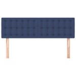 vidaXL Tăblii de pat, 2 buc., albastru, 72x5x78/88 cm, textil vidaXL Tăblii de pat, 2 buc., albastru, 72x5x78/88 cm, textil