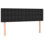 vidaXL Tăblii de pat, 2 buc., negru, 72x5x78/88 cm, piele ecologică vidaXL Tăblii de pat, 2 buc., negru, 72x5x78/88 cm, piele ecologică