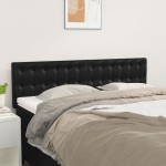 vidaXL Tăblii de pat, 2 buc., negru, 72x5x78/88 cm, piele ecologică vidaXL Tăblii de pat, 2 buc., negru, 72x5x78/88 cm, piele ecologică