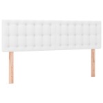 vidaXL Tăblii de pat, 2 buc., alb, 72x5x78/88 cm, piele ecologică vidaXL Tăblii de pat, 2 buc., alb, 72x5x78/88 cm, piele ecologică