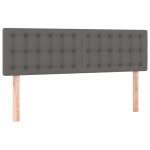 vidaXL Tăblii de pat, 2 buc., gri, 72x5x78/88 cm, piele ecologică vidaXL Tăblii de pat, 2 buc., gri, 72x5x78/88 cm, piele ecologică