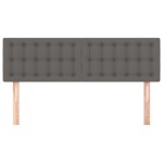 vidaXL Tăblii de pat, 2 buc., gri, 72x5x78/88 cm, piele ecologică vidaXL Tăblii de pat, 2 buc., gri, 72x5x78/88 cm, piele ecologică