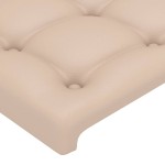 vidaXL Tăblii de pat 2 buc. cappuccino 72x5x78/88 cm piele ecologică