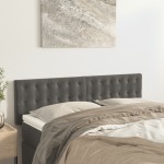 vidaXL Tăblii de pat, 2 buc., gri închis, 72x5x78/88 cm, catifea vidaXL Tăblii de pat, 2 buc., gri închis, 72x5x78/88 cm, catifea
