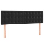 vidaXL Tăblii de pat, 2 buc., negru, 72x5x78/88 cm, catifea vidaXL Tăblii de pat, 2 buc., negru, 72x5x78/88 cm, catifea