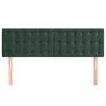 vidaXL Tăblii de pat, 2 buc., verde închis, 72x5x78/88 cm, catifea vidaXL Tăblii de pat, 2 buc., verde închis, 72x5x78/88 cm, catifea