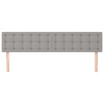 vidaXL Tăblii de pat, 2 buc, gri deschis, 80x5x78/88 cm, textil vidaXL Tăblii de pat, 2 buc, gri deschis, 80x5x78/88 cm, textil