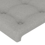 vidaXL Tăblii de pat, 2 buc, gri deschis, 80x5x78/88 cm, textil vidaXL Tăblii de pat, 2 buc, gri deschis, 80x5x78/88 cm, textil