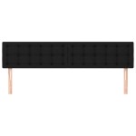 vidaXL Tăblii de pat, 2 buc, negru, 80x5x78/88 cm, textil