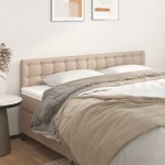 vidaXL Tăblii de pat 2 buc. cappuccino 80x5x78/88 cm piele ecologică