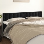 vidaXL Tăblii de pat, 2 buc, negru, 80x5x78/88 cm, catifea vidaXL Tăblii de pat, 2 buc, negru, 80x5x78/88 cm, catifea