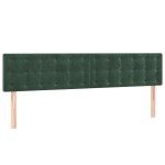 vidaXL Tăblii de pat, 2 buc, verde închis, 80x5x78/88 cm, catifea