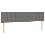 vidaXL Tăblii de pat, 2 buc, gri închis, 90x5x78/88 cm, textil vidaXL Tăblii de pat, 2 buc, gri închis, 90x5x78/88 cm, textil