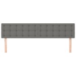 vidaXL Tăblii de pat, 2 buc, gri închis, 90x5x78/88 cm, textil vidaXL Tăblii de pat, 2 buc, gri închis, 90x5x78/88 cm, textil