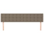 vidaXL Tăblii de pat, 2 buc, gri taupe, 90x5x78/88 cm, textil vidaXL Tăblii de pat, 2 buc, gri taupe, 90x5x78/88 cm, textil