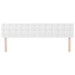 vidaXL Tăblii de pat, 2 buc, alb, 90x5x78/88 cm, piele ecologică vidaXL Tăblii de pat, 2 buc, alb, 90x5x78/88 cm, piele ecologică