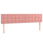 vidaXL Tăblii de pat, 2 buc, roz, 90x5x78/88 cm, catifea vidaXL Tăblii de pat, 2 buc, roz, 90x5x78/88 cm, catifea