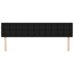 vidaXL Tăblii de pat, 2 buc, negru, 100x5x78/88 cm, textil vidaXL Tăblii de pat, 2 buc, negru, 100x5x78/88 cm, textil