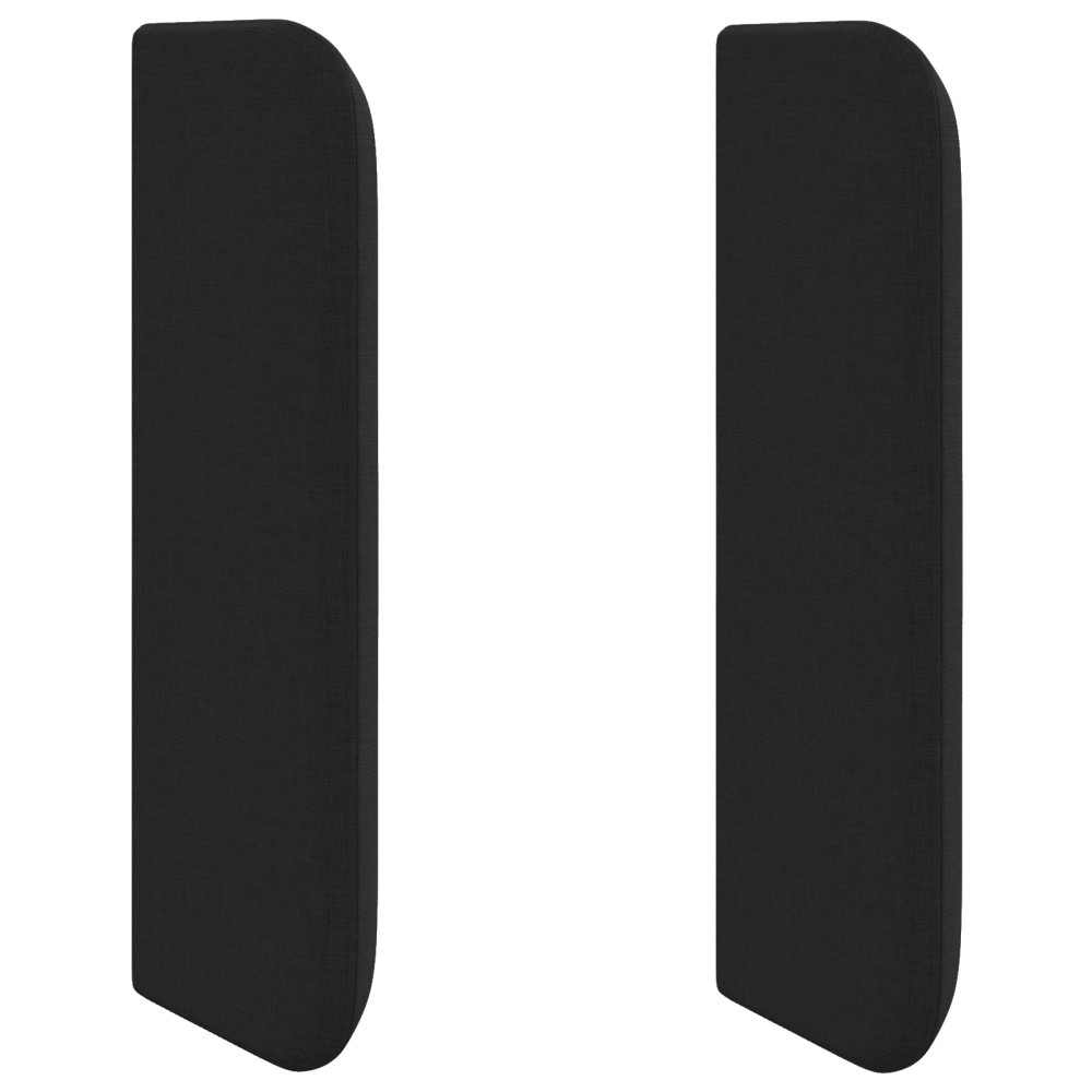 vidaXL Tăblie cap cu headboard Negru 40.5 x 4 x 40.5 cm țesătură