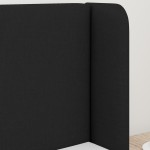 vidaXL Tăblie cap cu headboard Negru 40.5 x 4 x 40.5 cm țesătură vidaXL Tăblie cap cu headboard Negru 40.5 x 4 x 40.5 cm țesătură