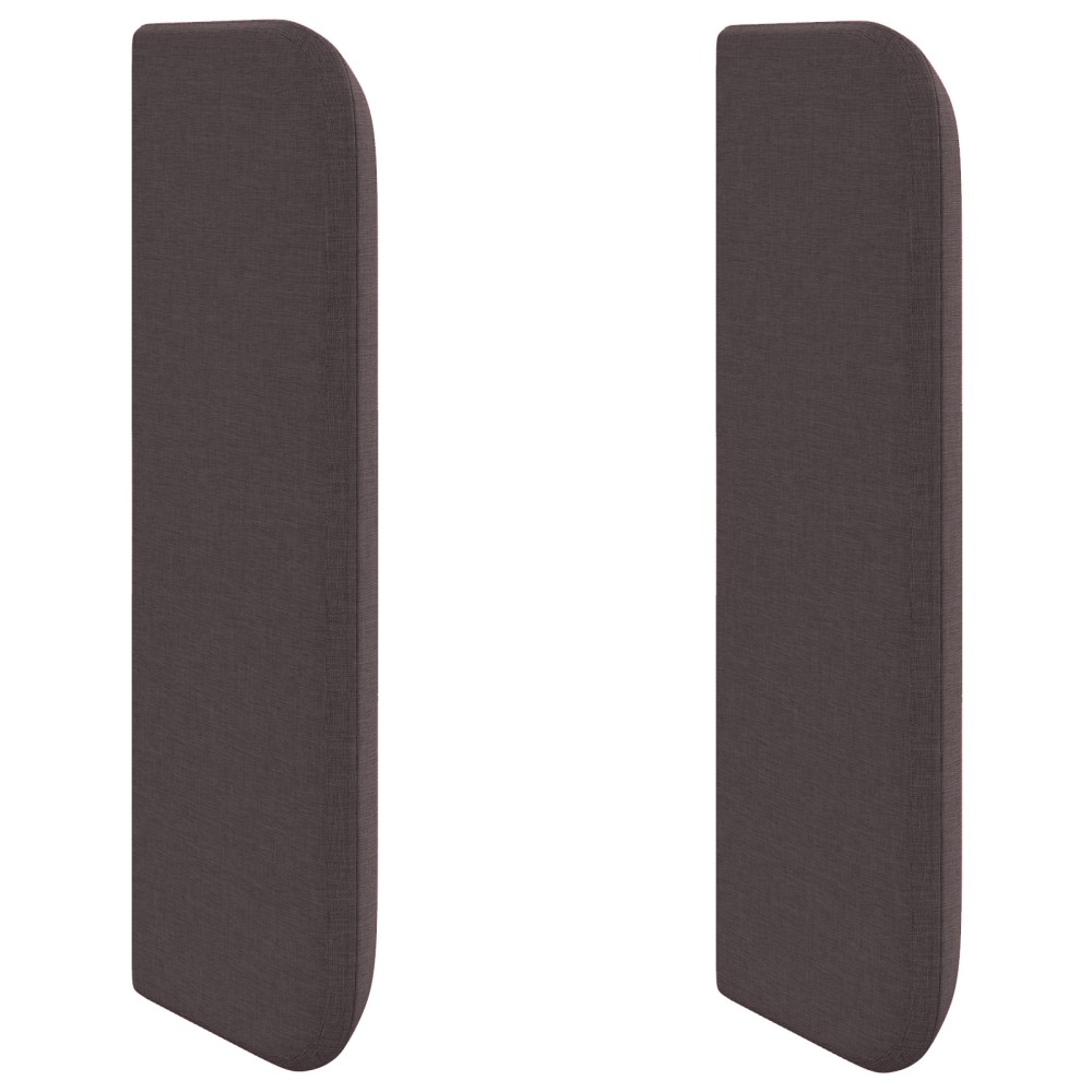 vidaXL Urechi pentru tăblie 2 pcs Quadrate Din țesătură maro închis