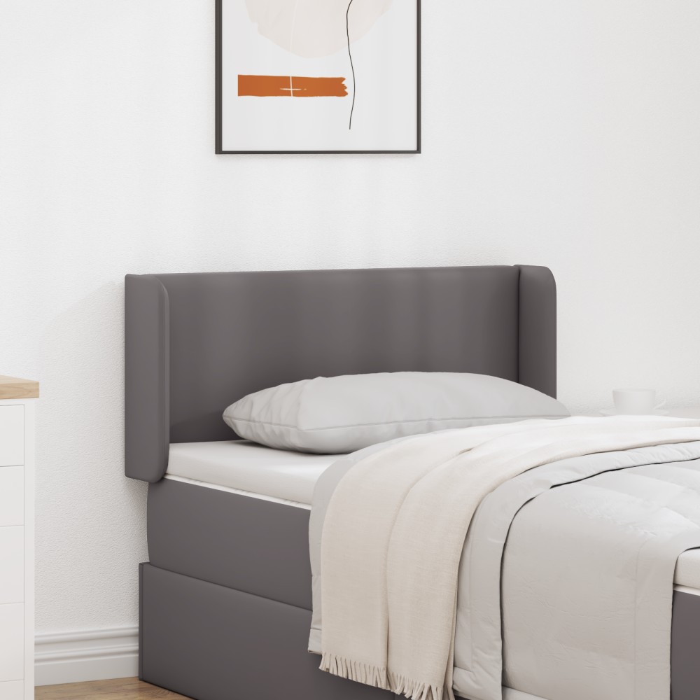 vidaXL Urechile Tăbliei 2 pcs Gri 40 x 16 x 5 cm Piele artificială